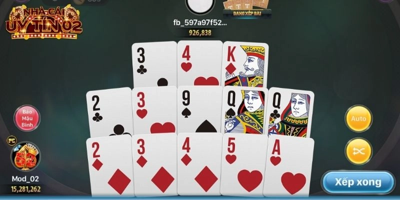 Bài Mậu Binh phân thắng thua bằng các tổ hợp khác nhau