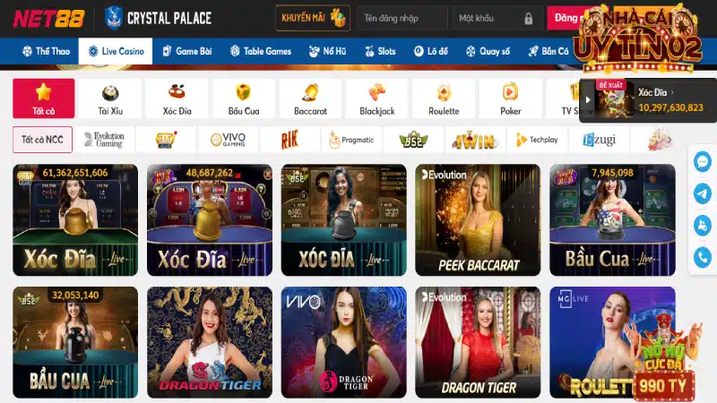 NET88 là Casino Online uy tín