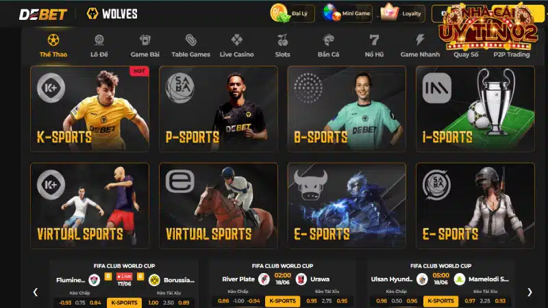 Nhà cái cá độ thể thao DEBET