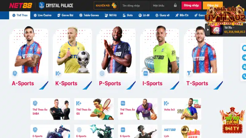 Nhà cái Thể thao online NET88