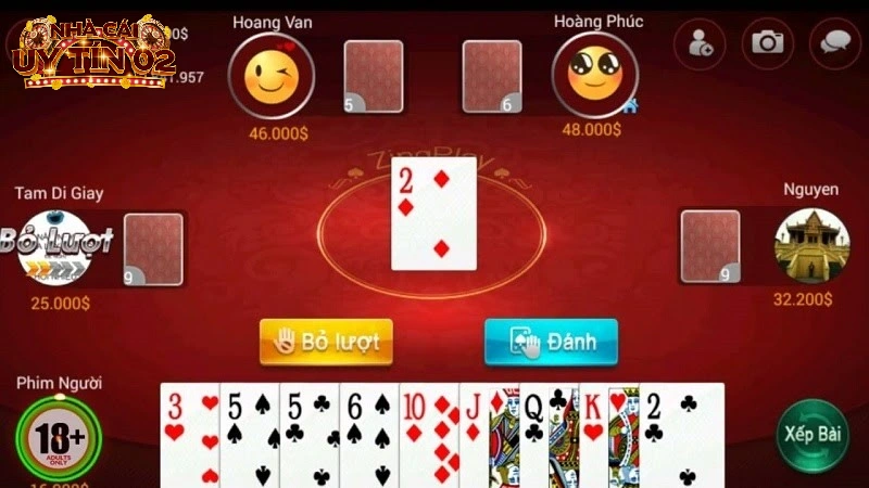 Quy tắc đánh bài khi tham gia ván đấu