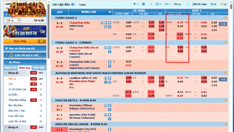 Soi kèo châu Á theo biến động odds