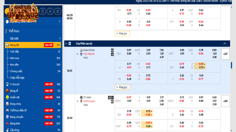 Thời điểm nên xem kèo rung