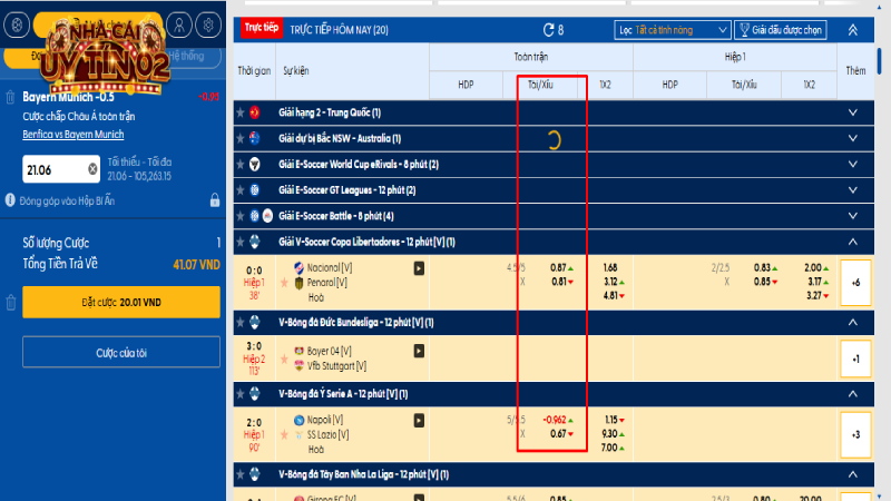 Tìm hiểu tài xỉu trong bóng đá