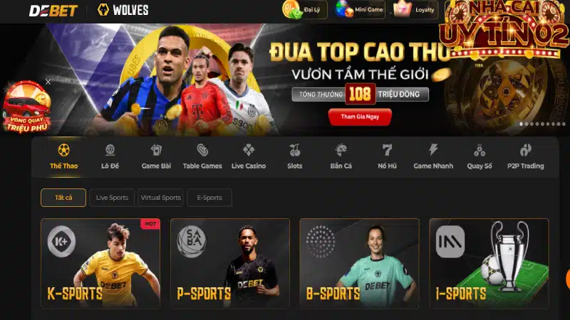 Trang cá cược bóng đá DEBET nổi danh